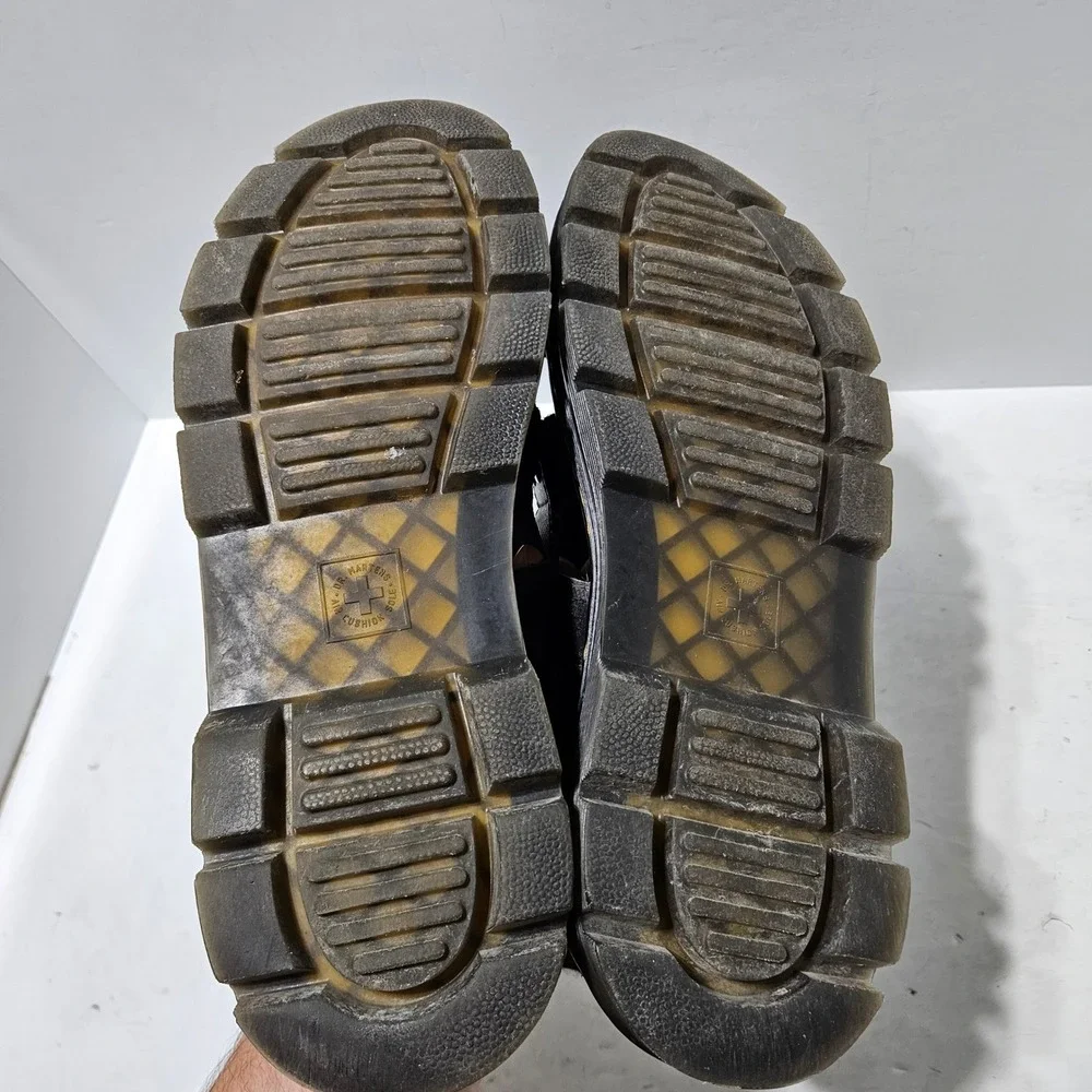 Dr. Martens Pearson Sandals Mens 14 Black Utility Strap Buckle AirWair